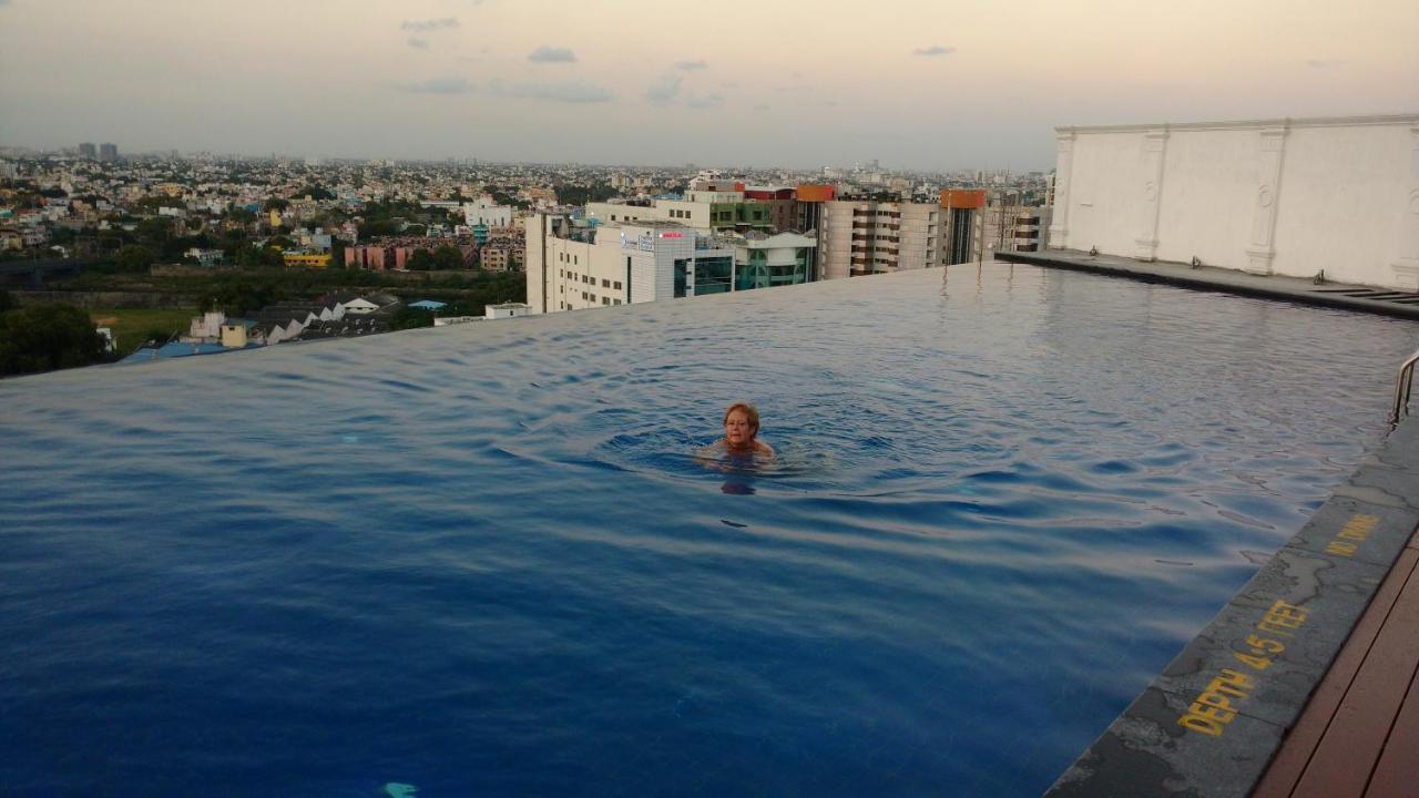 Ramada Plaza Chennai Hotel Exterior photo Infinity pool at the top of the hotel